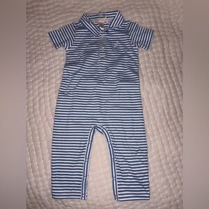 NWT The Beaufort bonnet company Blue Striped boys One Piece